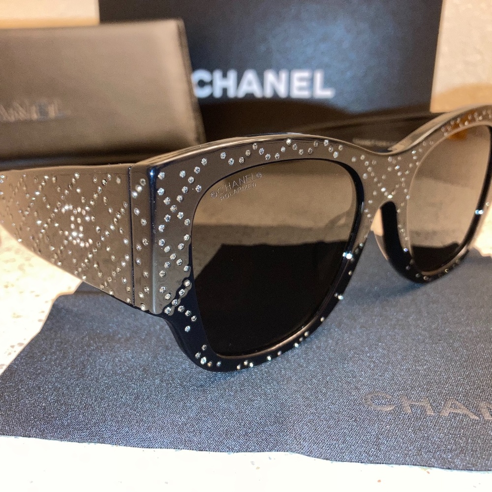 Chanel Crystal Polarized Sunglasses